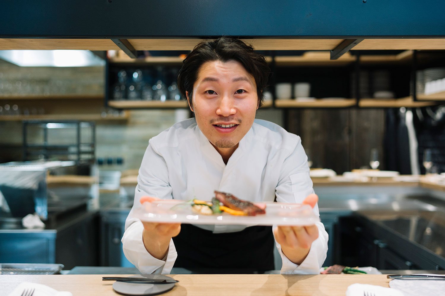 Guests enjoying private omakase dining